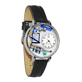 腕時計 気まぐれなかわいい プレゼント クリスマス ユニセックス WHIMS-U0620022 Whimsical Gifts Physical Therapist 3D Watch | Silver Finish Large | Unique Fun Novelty | Handmade 腕時計 気まぐれなかわいい プレゼント クリスマス ユニセックス WHIMS-U0620022