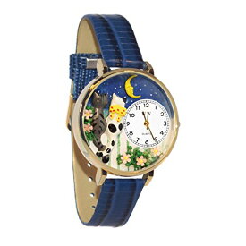 腕時計 気まぐれなかわいい プレゼント クリスマス ユニセックス WHIMS-G0120009 Whimsical Gifts Cats Night Out 3D Watch | Gold Finish Large | Unique Fun Novelty | Handmade in USA腕時計 気まぐれなかわいい プレゼント クリスマス ユニセックス WHIMS-G0120009