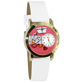 腕時計 気まぐれなかわいい プレゼント クリスマス ユニセックス Whimsical Gifts Nurse Red Watch in Gold Small Style腕時計 気まぐれなかわいい プレゼント クリスマス ユニセックス