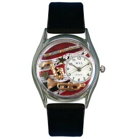 腕時計 気まぐれなかわいい プレゼント クリスマス ユニセックス WHIMS-S0510015 Whimsical Gifts Wind Instruments 3D Watch | Silver Finish Small | Unique Fun Novelty | Handmade in腕時計 気まぐれなかわいい プレゼント クリスマス ユニセックス WHIMS-S0510015