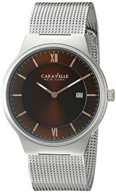 腕時計 ブローバ メンズ 45B138 Caravelle New York Men's 45B138 Analog Display Quartz Silver Watch腕時計 ブローバ メンズ 45B138