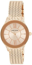 腕時計 アンクライン レディース AK/2208RGRG Anne Klein Women's AK/2208RGRG Premium Crystal Accented Rose Gold-Tone Mesh Bracelet Watch腕時計 アンクライン レディース AK/2208RGRG