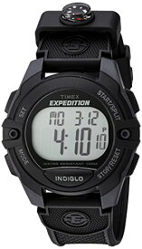 腕時計 タイメックス メンズ TW4B07700 Timex Men's TW4B07700 Expedition Full-Size Digital CAT Black Resin Strap Watch腕時計 タイメックス メンズ TW4B07700