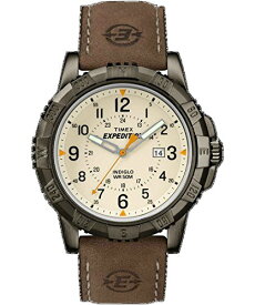 腕時計 タイメックス メンズ Timex Expedition Rugged Metal Natural Dial Brown Leather Watch腕時計 タイメックス メンズ