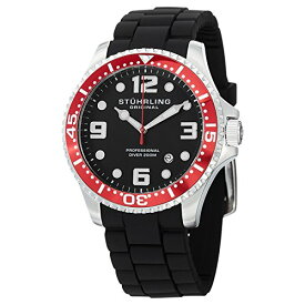 腕時計 ストゥーリングオリジナル メンズ 675.02SET Stuhrling Original Men's 675.02SET Aquadiver Swiss Quartz Additional Red Strap Watch Set腕時計 ストゥーリングオリジナル メンズ 675.02SET