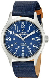 腕時計 タイメックス メンズ TW4B07000 Timex Men's TW4B07000 Expedition Scout Tan/Blue Mixed Material Strap Watch腕時計 タイメックス メンズ TW4B07000