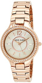 腕時計 アンクライン レディース AK/1854RMRG Anne Klein Women's AK/1854RMRG Premium Crystal Accented Rose Gold-Tone Bracelet Watch腕時計 アンクライン レディース AK/1854RMRG