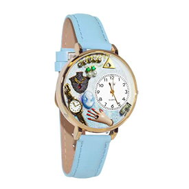 腕時計 気まぐれなかわいい プレゼント クリスマス ユニセックス WHIMS-G1010010 Whimsical Gifts Women's Jewelry Lover Blue 3D Watch | Gold Finish Large | Unique Fun Novelty | Han腕時計 気まぐれなかわいい プレゼント クリスマス ユニセックス WHIMS-G1010010