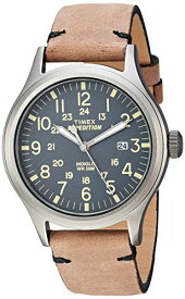腕時計 タイメックス メンズ TW4B01700 Timex Men's TW4B01700 Expedition Scout 40 Brown/Gray Leather Strap Watch腕時計 タイメックス メンズ TW4B01700