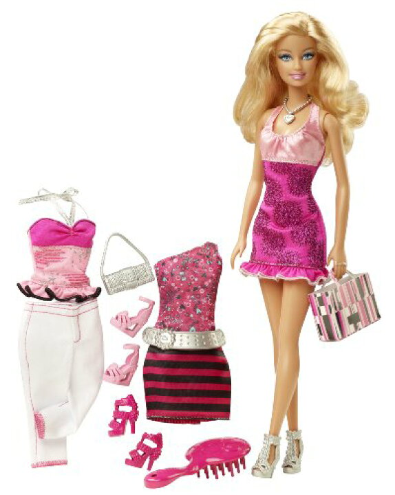 楽天市場】バービー バービー人形 V8558 【送料無料】Barbie Doll And Fashions Barbie Gift Setバービー  バービー人形 V8558 : angelica