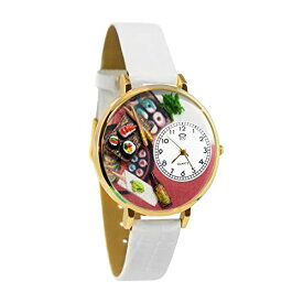 腕時計 気まぐれなかわいい プレゼント クリスマス ユニセックス WHIMS-G0310013 Whimsical Gifts Sushi 3D Watch | Gold Finish Large | Unique Fun Novelty | Handmade in The USA | Wh腕時計 気まぐれなかわいい プレゼント クリスマス ユニセックス WHIMS-G0310013