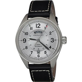 腕時計 ハミルトン メンズ H70505753 Hamilton Khaki Field White Dial SS Leather Automatic Men's Watch H70505753腕時計 ハミルトン メンズ H70505753