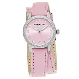 腕時計 ストゥーリングオリジナル レディース 646.01 Stuhrling Original Women's 646.01 Vogue Swiss Quartz Crystals Double Wrap Pink Watch腕時計 ストゥーリングオリジナル レディース 646.01