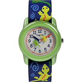 腕時計 タイメックス メンズ T72881 Timex Boys T72881 Time Machines Green Geckos Elastic Fabric Strap Watch腕時計 タイメックス メンズ T72881