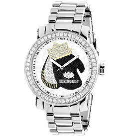 腕時計 ラックスマン メンズ LUXURMAN Mens Diamond Watch with Boxing Gloves 4 CT Southpaw Edition腕時計 ラックスマン メンズ