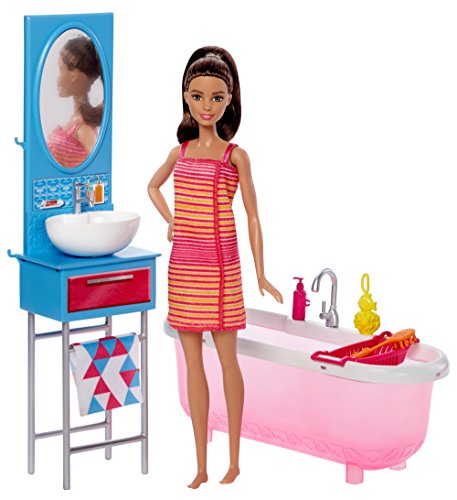 バービー バービー人形 日本未発売 プレイセット アクセサリ DVX53 【送料無料】Barbie Bathroom & Dollバービー バービー人形 日本未発売 プレイセット アクセサリ DVX53 着せ替え人形