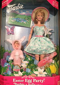 バービー バービー人形 チェルシー スキッパー ステイシー Barbie Easter Egg Party and Kelly Gift Set + Fun Easter Scene with Re-Usable Vinyl Stickersバービー バービー人形 チェルシー スキッパー ステイシー