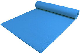 ヨガマット フィットネス YogaAccessories 1/4" Thick High-Density Deluxe Non-Slip Exercise Pilates & Yoga Mat, Sky Blueヨガマット フィットネス