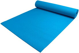 ヨガマット フィットネス YogaAccessories 1/4" Thick High-Density Deluxe Non-Slip Exercise Pilates & Yoga Mat, Scuba Blueヨガマット フィットネス