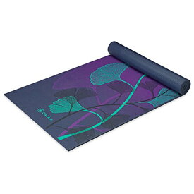 ヨガマット フィットネス 05-62433 Gaiam Yoga Mat Premium Print Extra Thick Non Slip Exercise & Fitness Mat for All Types of Yoga, Pilates & Floor Workouts, Lily Shadows, 6mmヨガマット フィットネス 05-62433