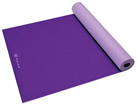 ヨガマット フィットネス 05-60526 Gaiam Yoga Mat Premium Solid Color Reversible Non Slip Exercise & Fitness Mat for All Types of Yoga, Pilates & Floor Workouts, Plum/Jam, 6mm, 68"L x 24"W x 6mm Thickヨガマット フィットネス 05-60526