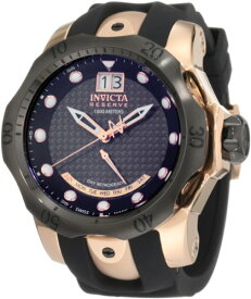 腕時計 インヴィクタ インビクタ リザーブ メンズ 1594 Invicta Men's 1594 Reserve Retrograde Black Dial Black Silicone Watch腕時計 インヴィクタ インビクタ リザーブ メンズ 1594