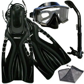 シュノーケリング マリンスポーツ scs0068-AB-sm, Dive Mask with Panaromic View Purge Dry Snorkel Fins Snorkeling Set Scuba Diving Gearシュノーケリング マリンスポーツ
