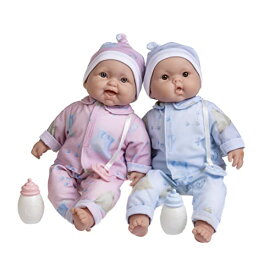 ジェーシートイズ 赤ちゃん おままごと ベビー人形 35024 JC Toys Twins 13" Realistic Soft Body Baby Dolls Berenguer Boutique | Twins Gift Set with Removable Outfits and Accessories | Pink and Blue | ジェーシートイズ 赤ちゃん おままごと ベビー人形 35024