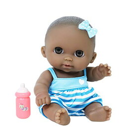 ジェーシートイズ 赤ちゃん おままごと ベビー人形 16937 JC Toys Adorable Lil' Cutesies Lila African American All Vinyl Water Friendly Doll, 8.5"ジェーシートイズ 赤ちゃん おままごと ベビー人形 16937