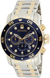 腕時計 インヴィクタ インビクタ プロダイバー メンズ 0077 Invicta Men's Pro Diver Scuba 48mm Two Tone Stainless Steel Chronograph Quartz Watch, TT/Blue (Model: 0077)腕時計 インヴィクタ インビクタ プロダイバー メンズ 0077