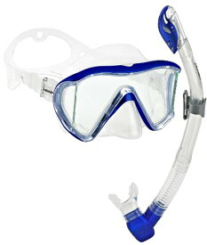 シュノーケリング マリンスポーツ HED-MANT-SS-MBL HEAD Scuba Panoramic Mask Dry Snorkel Set, Blue Metallicシュノーケリング マリンスポーツ HED-MANT-SS-MBL