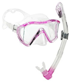 シュノーケリング マリンスポーツ HED-MANT-SS-PKW HEAD Scuba Panoramic Mask Dry Snorkel Set, Pink Whiteシュノーケリング マリンスポーツ HED-MANT-SS-PKW