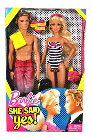 バービー バービー人形 ケン Ken Mattel Year 2010 Barbie "She Said Yes!" Series 2 Pack 12 Inch Doll - Together Again with Barbie Doll with Black andバービー バービー人形 ケン Ken