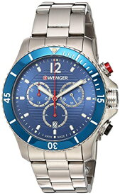 腕時計 ウェンガー スイス メンズ 腕時計 01.0643.111 Wenger Men's 'Seaforce Chrono' Swiss Quartz Stainless Steel Casual Watch, Color:Silver-Toned (Model: 01.0643.111)腕時計 ウェンガー スイス メンズ 腕時計 01.0643.111