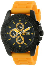 腕時計 キャタピラー メンズ タフネス 頑丈 PN16920124 CAT WATCHES Men's PN16920124 DPS Multi-Function Black and Yellow Analog Dial Black Rubber Strap Watch腕時計 キャタピラー メンズ タフネス 頑丈 PN16920124