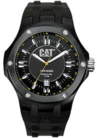 腕時計 キャタピラー メンズ タフネス 頑丈 A116121121 CAT Men's A116121121 Navigo Date Black Analog Dial with Black Rubber Strap Watch腕時計 キャタピラー メンズ タフネス 頑丈 A116121121