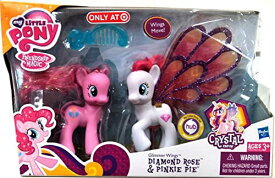 マイリトルポニー ハズブロ hasbro、おしゃれなポニー かわいいポニー ゆめかわいい A1032/A0637 My Little Pony Glimmer Wings Diamond Rose & Pinkie Pie - Crystal Empマイリトルポニー ハズブロ hasbro、おしゃれなポニー かわいいポニー ゆめかわいい A1032/A0637