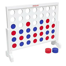 ボードゲーム 英語 アメリカ 海外ゲーム CF-3 GoSports 3 Foot Width Giant Wooden 4 in a Row Game - Choose Between Classic White or Dark Stain - Jumbo 4 Connect Family Fun with Coins, Case and Rulesボードゲーム 英語 アメリカ 海外ゲーム CF-3