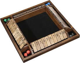 ボードゲーム 英語 アメリカ 海外ゲーム 497410 WE Games 14 inch 4-Player Shut The Box Wooden Board Game, Walnut Stainボードゲーム 英語 アメリカ 海外ゲーム 497410