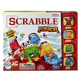 ボードゲーム 英語 アメリカ 海外ゲーム B0325 Hasbro Gaming Scrabble Junior Game, Family Educational Board Game for Kids, 2-4 Players, 5+ Yearsボードゲーム 英語 アメリカ 海外ゲーム B0325