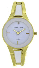 腕時計 アンクライン レディース Anne Klein Womens White Dial White & Gold Tone Bracelet Watch AK/2556WTGB腕時計 アンクライン レディース