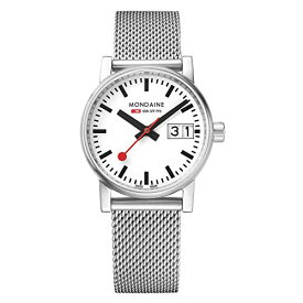 腕時計 モンディーン 北欧 スイス レディース MSE.30210.SM Mondaine Women's SBB Stainless Steel Swiss-Quartz Watch with Stainless-Steel Strap, Silver, 16 (Model: MSE.30210.SM)腕時計 モンディーン 北欧 スイス レディース MSE.30210.SM