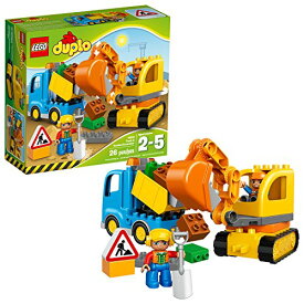 レゴ デュプロ ダンプカーとショベルカー 10812 26ピース LEGO DUPLO 建設作業員のフィギュア 大きめブロック おもちゃ 子ども