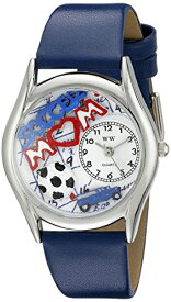 腕時計 気まぐれなかわいい プレゼント クリスマス ユニセックス WHIMS-S1010002 Whimsical Watches Women's S1010002 Soccer Mom Royal Blue Leather Watch腕時計 気まぐれなかわいい プレゼント クリスマス ユニセックス WHIMS-S1010002