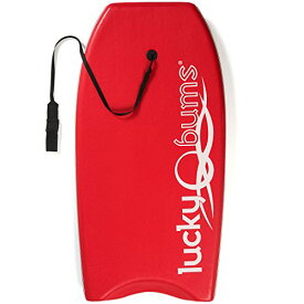 ボディボード マリンスポーツ 325RD37 Lucky Bums Boogie Board for Kids and Adults - Body Boards for Beach, River, & Lake, Mini Wakeboard with EPS Core Slick Bottom and Leash, Red, 37-inchボディボード マリンスポーツ 325RD37