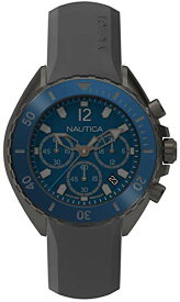 腕時計 ノーティカ メンズ NAPNWP003 Nautica Men's 'Newport' Quartz Stainless Steel and Silicone Casual Watch, Color:Grey (Model: NAPNWP003)腕時計 ノーティカ メンズ NAPNWP003
