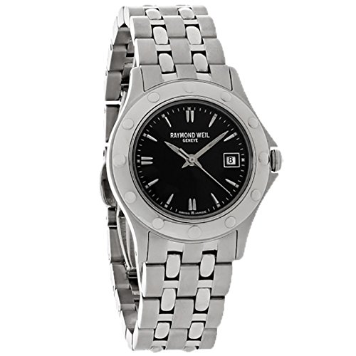 腕時計 レイモンドウィル レディース スイスの高級腕時計 【送料無料】Raymond Weil Tango Black Dial Stainless Steel Ladies Watch 5390-ST-20001腕時計 レイモンドウィル レディース スイスの高級腕時計 レディース腕時計