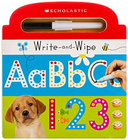 海外製絵本 知育 英語 イングリッシュ アメリカ Write and Wipe ABC 123: Scholastic Early Learners (Write and Wipe)海外製絵本 知育 英語 イングリッシュ アメリカ