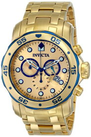 腕時計 インヴィクタ インビクタ プロダイバー メンズ 80069 Invicta Mens Pro Diver Scuba Swiss Chronograph 18k Gold Plated Stainless Steel Watch 80069腕時計 インヴィクタ インビクタ プロダイバー メンズ 80069
