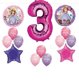 ちいさなプリンセス ソフィア ディズニージュニア Disney's SOFIA THE FIRST THIRD 3RD Happy Birthday PARTY Balloons Decorations Suppliesちいさなプリンセス ソフィア ディズニージュニア